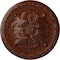 Ekena Millwork Stockport Ceiling Medallion, Hand-Painted Burnished Mahogany Crackle, 11 3/4"OD x 3/8"P CM12STBMC - alternate 1